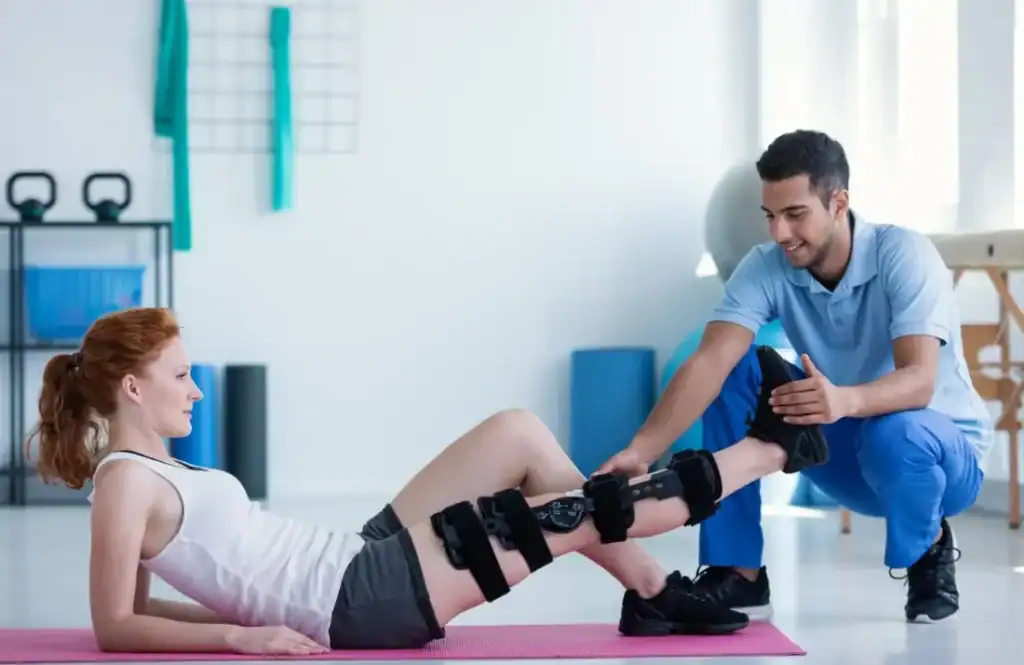 Debunking Meal Timing Myths: The Truth About Muscle Recovery 1 Woman having treatment to help muscle recovery Peterborough after an injury